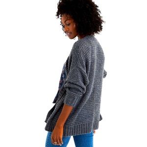 NWT Charcoal Marled Rib Cardigan | American Eagle